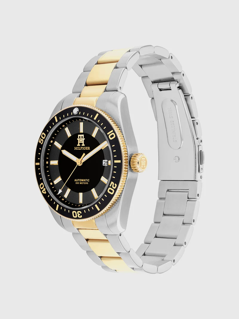 Tommy Hilfiger TH85 1710552 Herren Armbanduhr Schwarz • Japanisches Automatikwerk • Wasserdicht 100 m