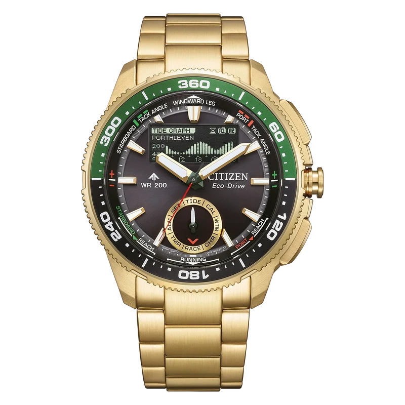 Citizen PROMASTER Wave Tracker JV3002-51E Herren Armbanduhr Schwarz • Saphirglas • Eco-Drive Solar