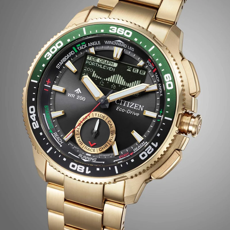 Citizen PROMASTER Wave Tracker JV3002-51E Herren Armbanduhr Schwarz • Saphirglas • Eco-Drive Solar