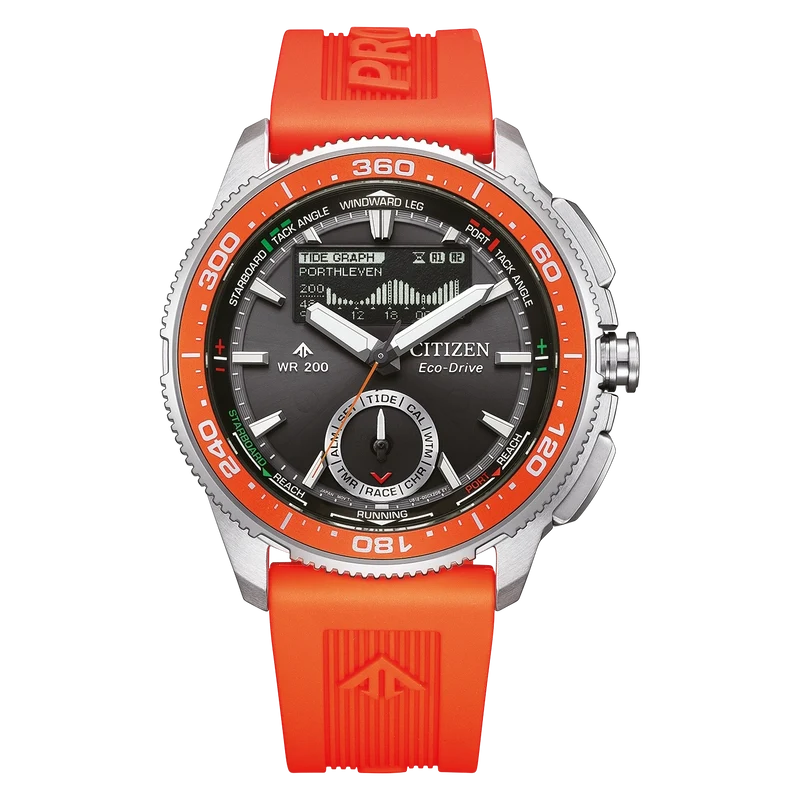 Citizen Promaster Wave Tracker JV3000-13E Herren • Eco-Drive Solar • Gezeitenanzeige & Regatta-Timer