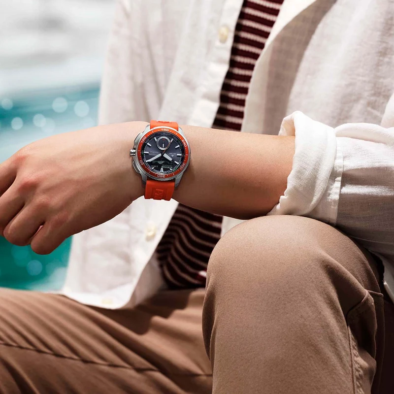Citizen Promaster Wave Tracker JV3000-13E Herren • Eco-Drive Solar • Gezeitenanzeige & Regatta-Timer