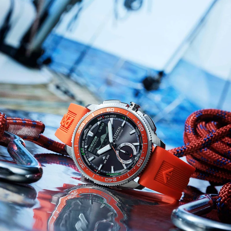 Citizen Promaster Wave Tracker JV3000-13E Herren • Eco-Drive Solar • Gezeitenanzeige & Regatta-Timer