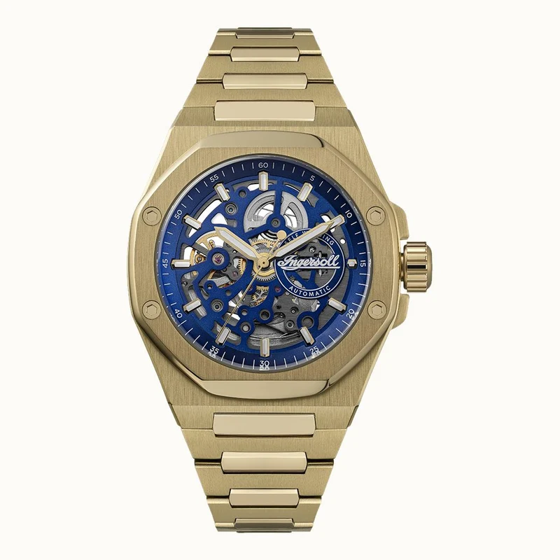 Ingersoll 1892 The Faller I17602 Herren Armbanduhr Blau • Automatikwerk • Mineralglas