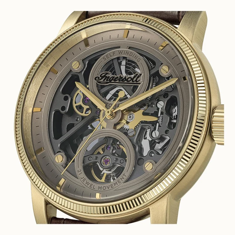 Ingersoll 1892 The Guy I17502 Herren Armbanduhr Grau • Automatikwerk • Mineralglas
