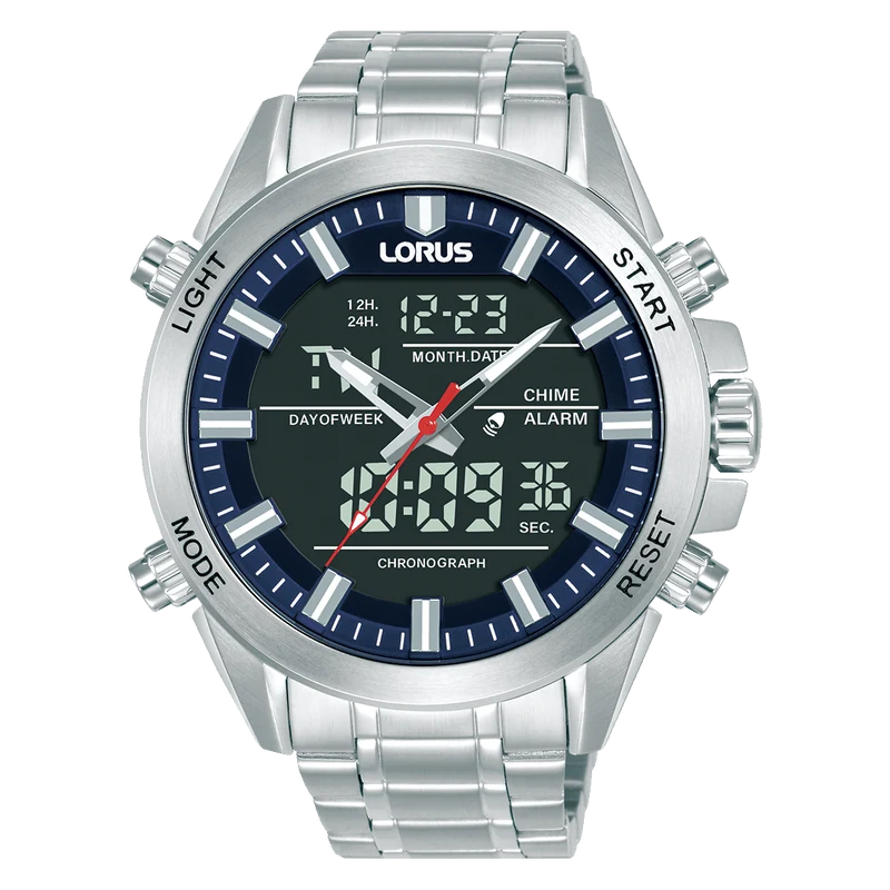 Lorus Sports RW665AX9 Herren Armbanduhr Grau • Mineralglas • 10 Bar Wasserdicht
