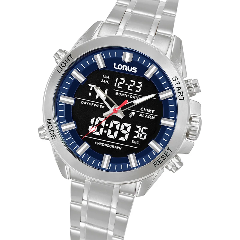 Lorus Sports RW665AX9 Herren Armbanduhr Grau • Mineralglas • 10 Bar Wasserdicht