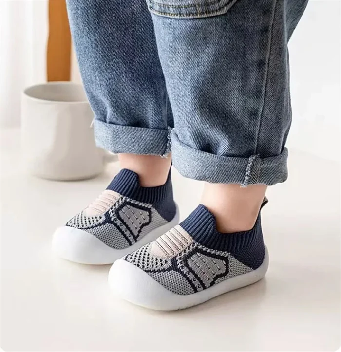 Antislip Babyschoensokken met TPR Zool Katoenen Bovenwerk voor Wandelende Peuters Eerste Stapjes Indoor | Sansoti