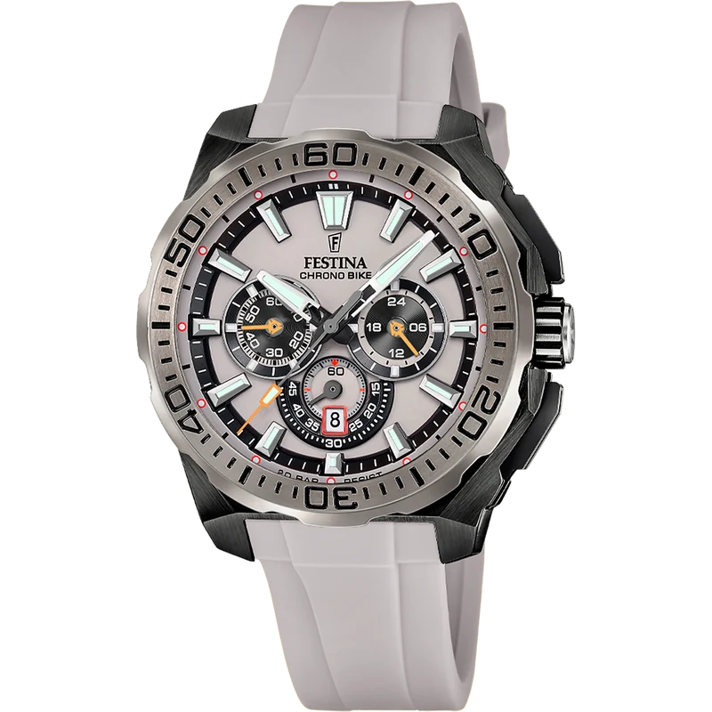 Festina Chrono Bike F20726/1 Herren Armbanduhr Braun • Chronograph • Mineralglas