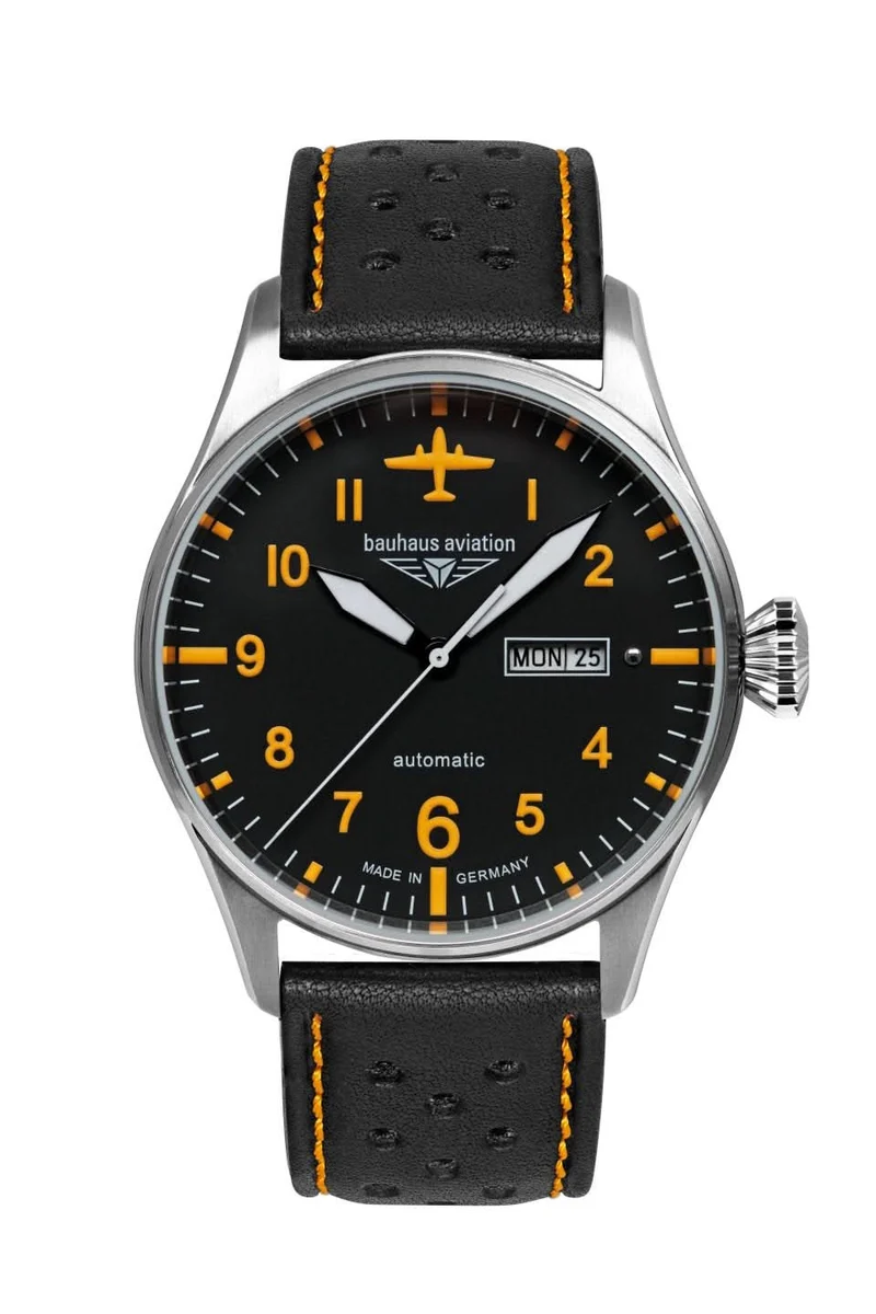 Bauhaus Aviation Tornado 2766-5 Herrenuhr • Made in Germany • Automatik