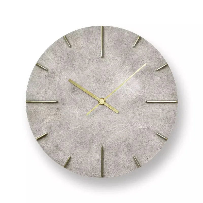 Lemnos Quaint AZ15-06 Wanduhr Silber • Massives Messinggehäuse • Japanisches Design