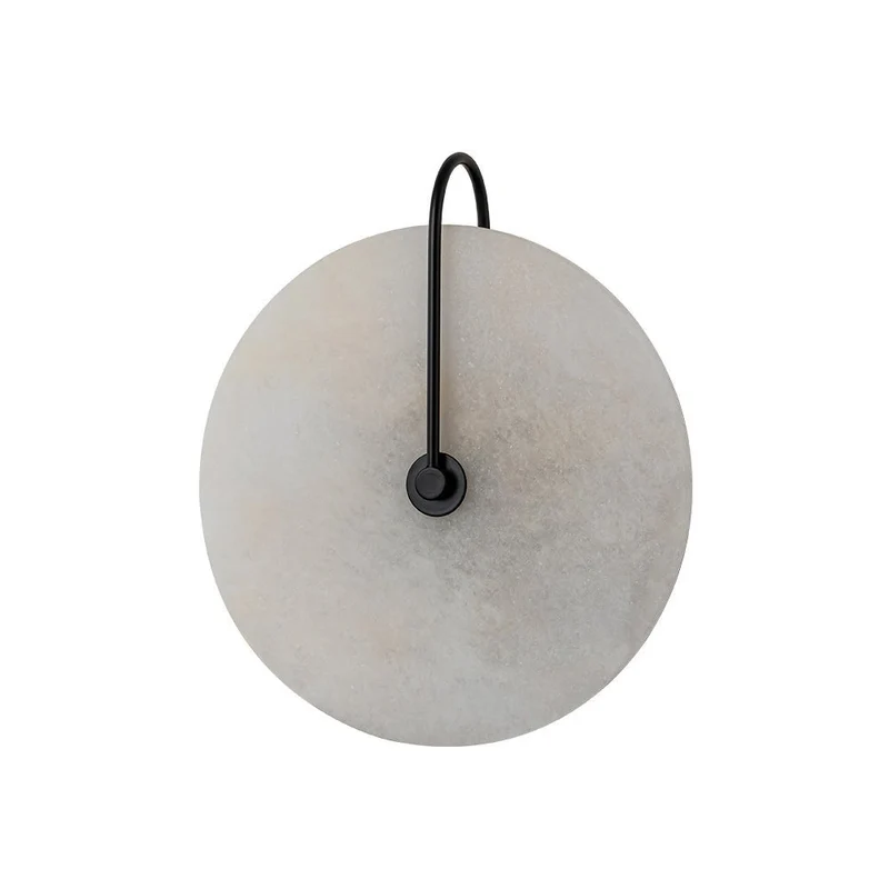 Wandlamp Marmer Rond LED 5W Zwart Wit 25cm Slaapkamer Hal Woonkamer Mid-Century