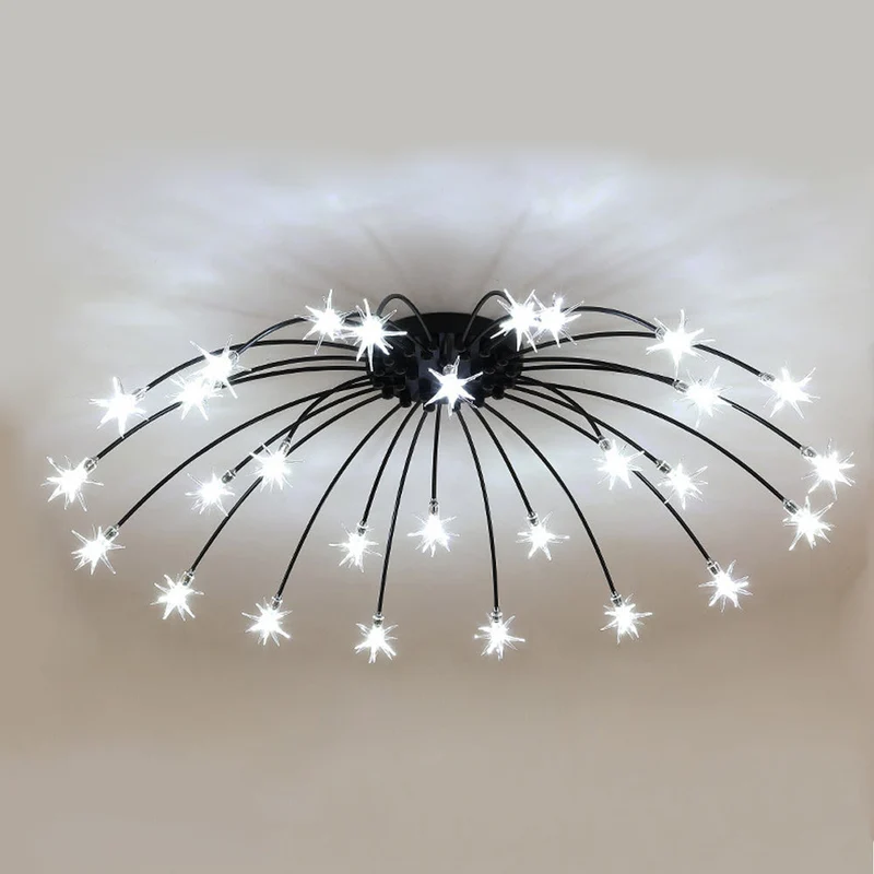 Plafondlamp Metaal Glas Semi Flush Mount LED Modern Woonkamer Eetkamer Slaapkamer | Sansoti