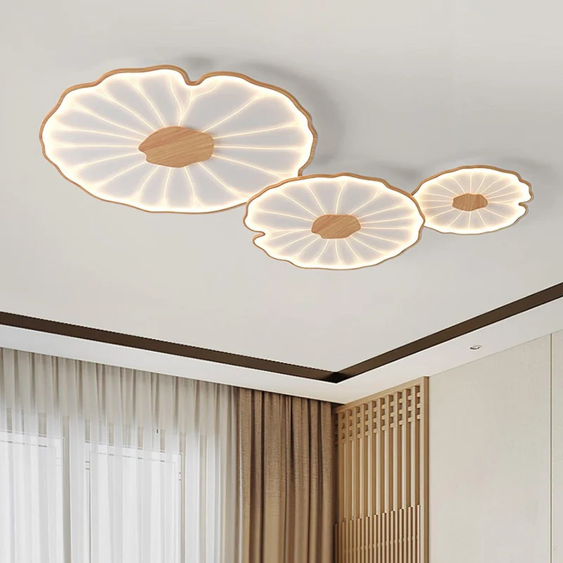 Plafondlamp Lotusbladeren Acryl LED Modern Rond Woonkamer Slaapkamer Hal | Sansoti