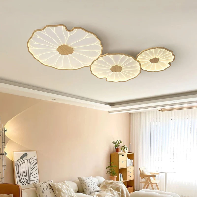 Plafondlamp Lotusbladeren Acryl LED Modern Rond Woonkamer Slaapkamer Hal | Sansoti