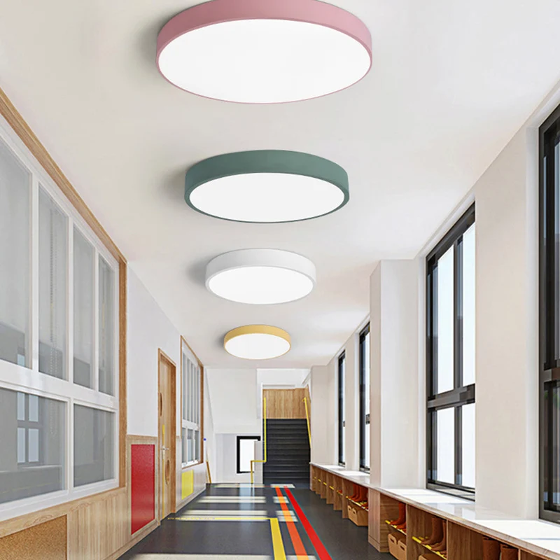 Ronde LED Plafondlamp Ultraplat Nordic Modern Dimbaar Acrylic Woonkamer Slaapkamer | Sansoti