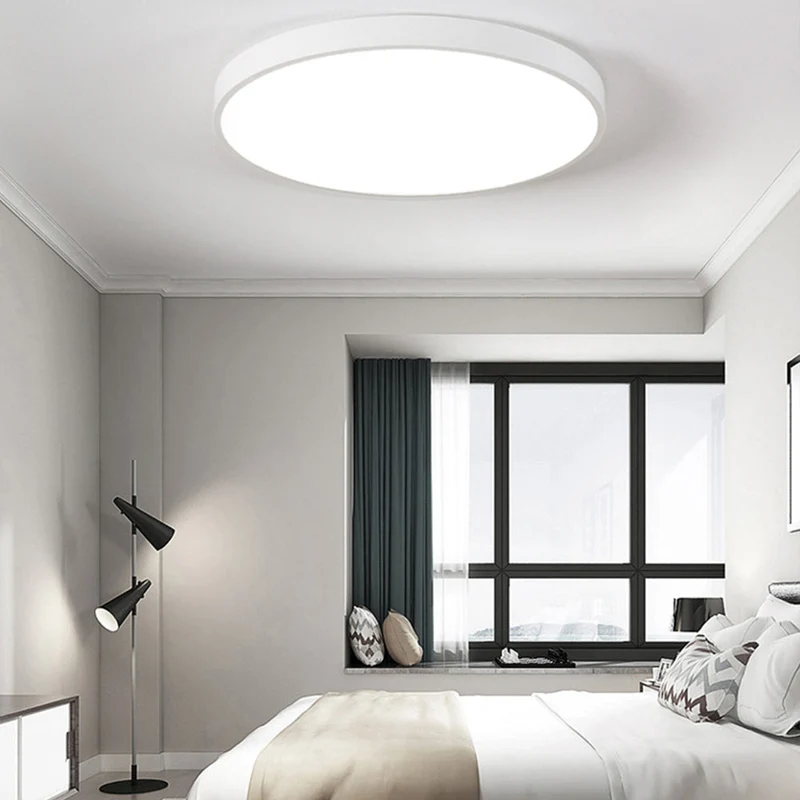 Ronde LED Plafondlamp Ultraplat Nordic Modern Dimbaar Acrylic Woonkamer Slaapkamer | Sansoti