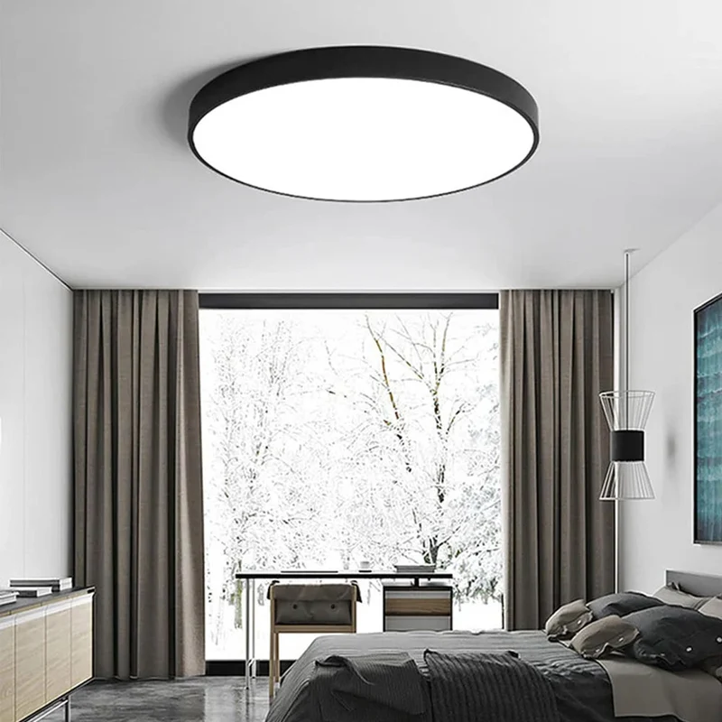 Ronde LED Plafondlamp Ultraplat Nordic Modern Dimbaar Acrylic Woonkamer Slaapkamer | Sansoti