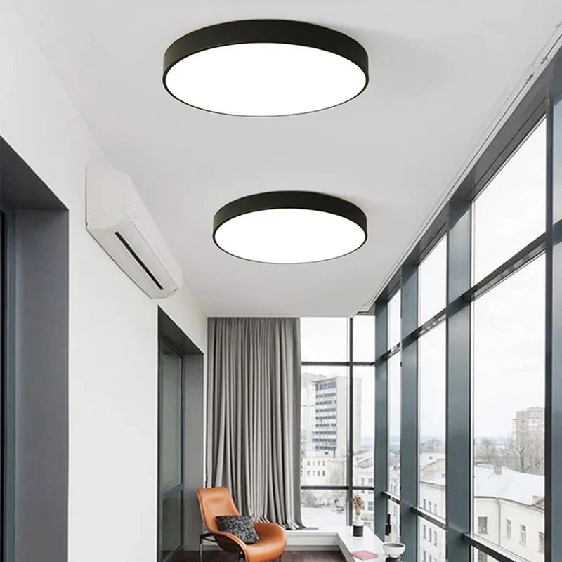 Ronde LED Plafondlamp Ultraplat Nordic Modern Dimbaar Acrylic Woonkamer Slaapkamer | Sansoti