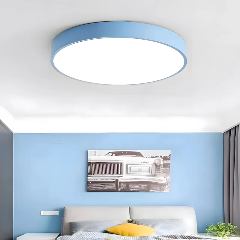 Ronde LED Plafondlamp Ultraplat Nordic Modern Dimbaar Acrylic Woonkamer Slaapkamer | Sansoti
