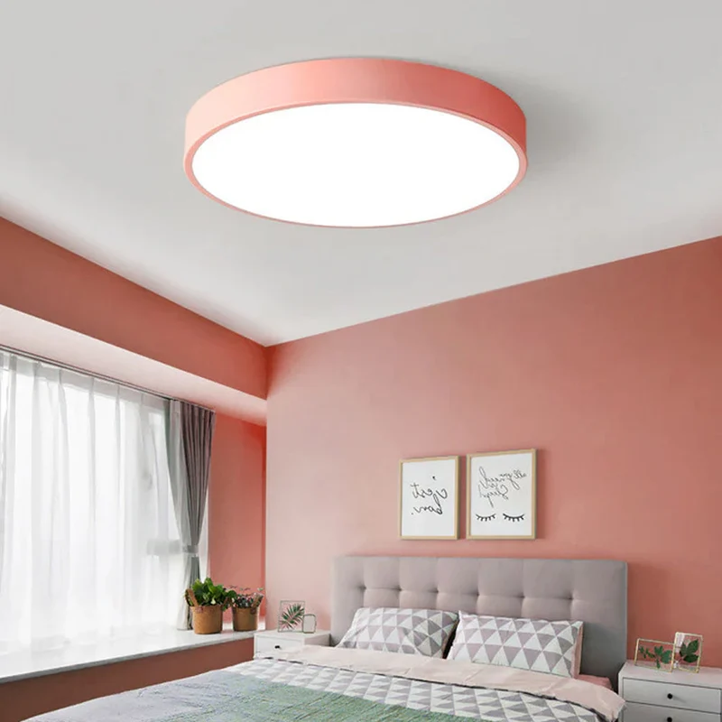 Ronde LED Plafondlamp Ultraplat Nordic Modern Dimbaar Acrylic Woonkamer Slaapkamer | Sansoti