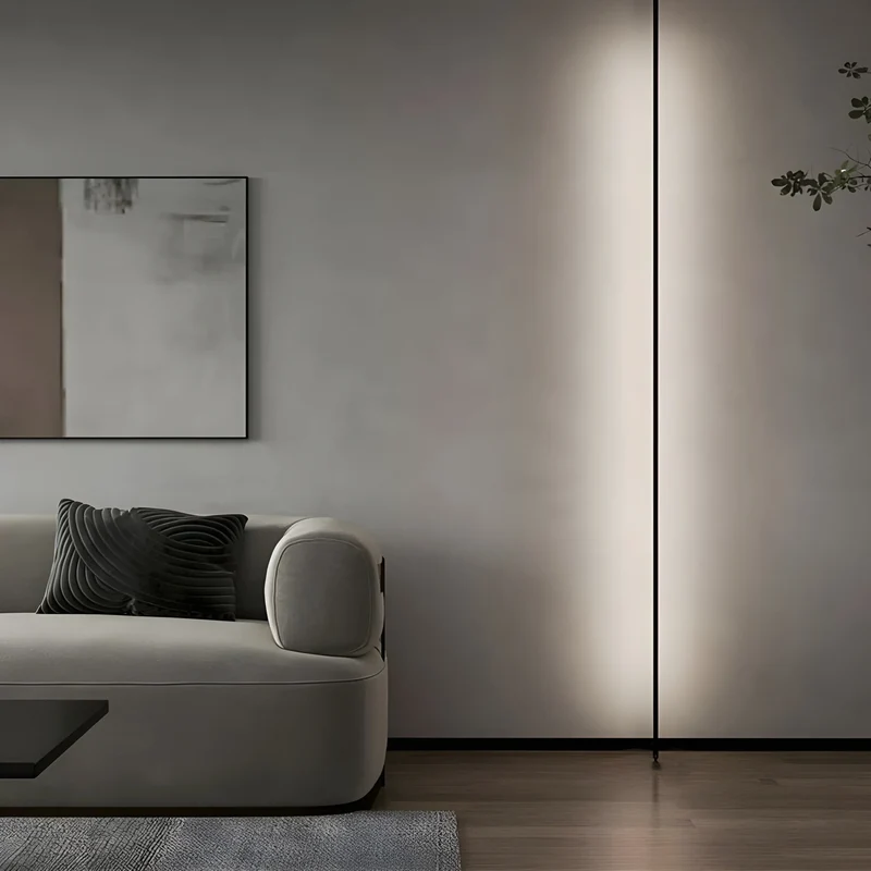 Wandlamp LED Lineair Dimbaar RVS Acryl Zwart Wit Goud RGB Slaapkamer Woonkamer Kantoor | Sansoti