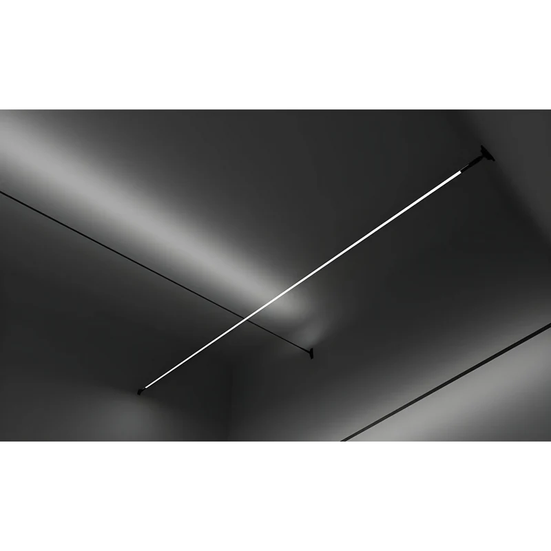 Wandlamp LED Lineair Dimbaar RVS Acryl Zwart Wit Goud RGB Slaapkamer Woonkamer Kantoor | Sansoti