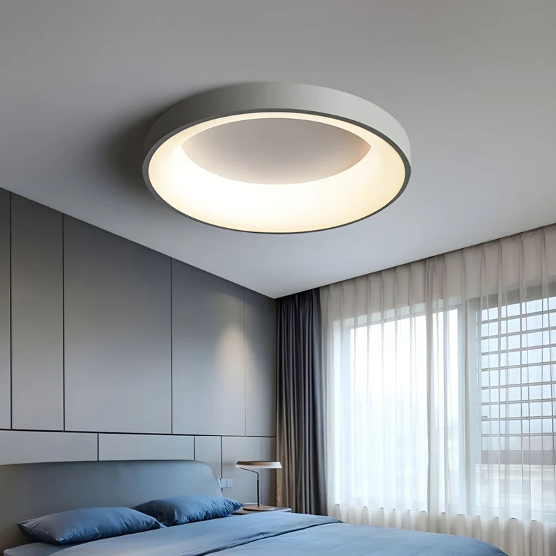 LED plafondlamp rond acryl ijzer lage ruimtes hal slaapkamer woonkamer moderne opbouwlamp minimalistische plafondverlichting | Sansoti