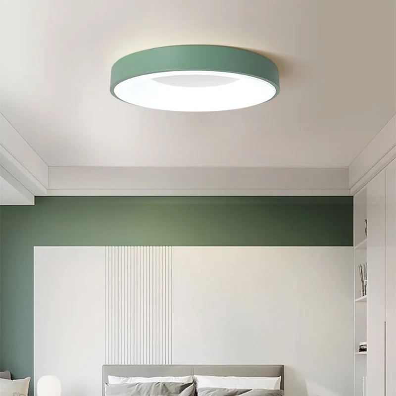 LED plafondlamp rond acryl ijzer lage ruimtes hal slaapkamer woonkamer moderne opbouwlamp minimalistische plafondverlichting | Sansoti