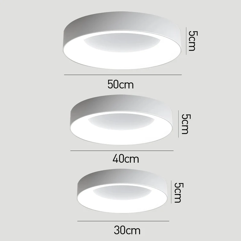 LED plafondlamp rond acryl ijzer lage ruimtes hal slaapkamer woonkamer moderne opbouwlamp minimalistische plafondverlichting | Sansoti