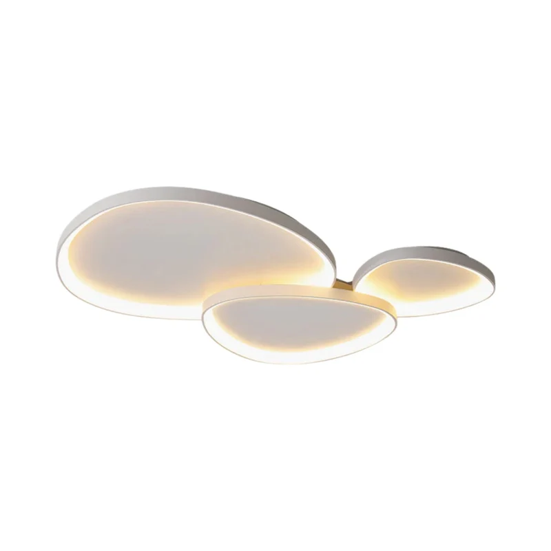 LED plafondlamp ovaal dimbaar metaal zwart wit slaapkamer hal woonkamer moderne plafondverlichting Scandinavisch design opbouwlamp | Sansoti