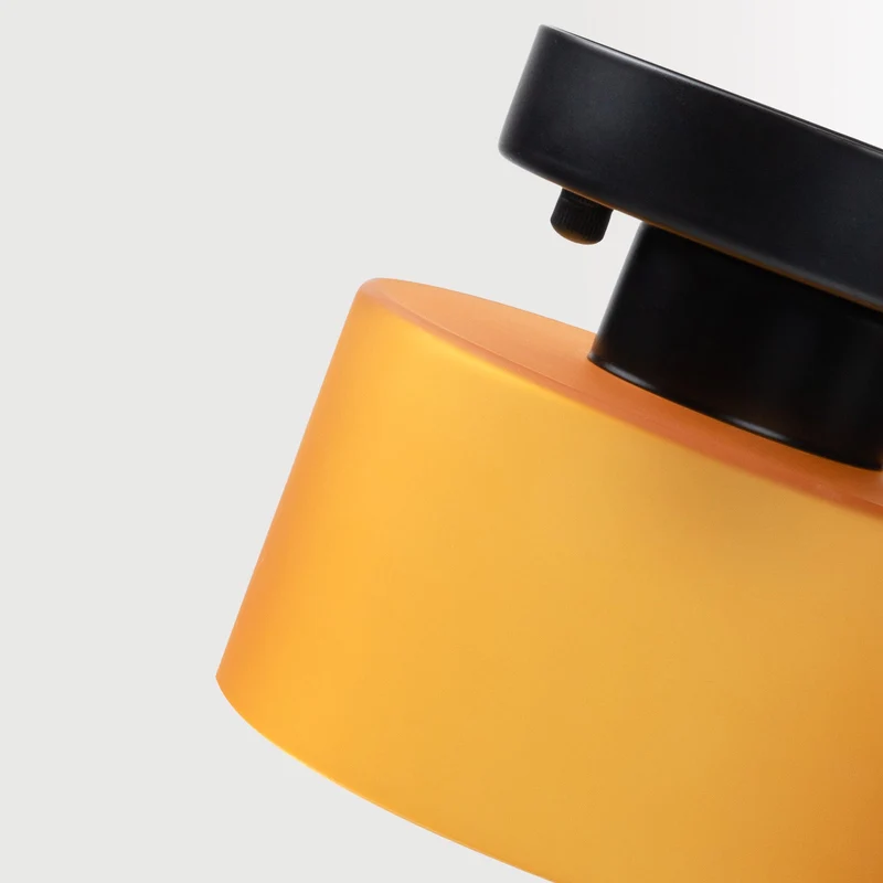 Plafondlamp Glas Retro E27/E26 Amber Keuken Hal Woonkamer Rond Design Sfeerverlichting Vintage Stijl | Sansoti
