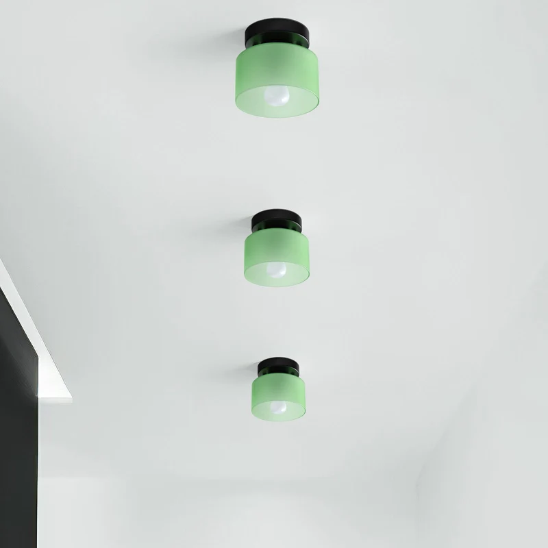 Plafondlamp Glas Retro E27/E26 Amber Keuken Hal Woonkamer Rond Design Sfeerverlichting Vintage Stijl | Sansoti
