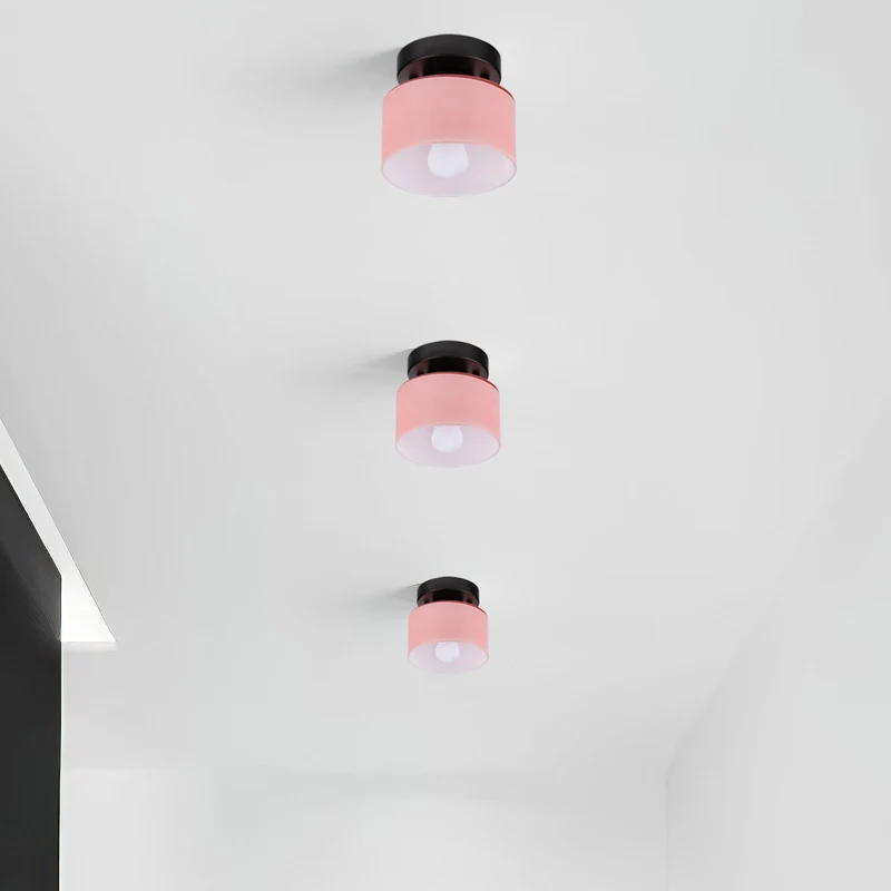 Plafondlamp Glas Retro E27/E26 Amber Keuken Hal Woonkamer Rond Design Sfeerverlichting Vintage Stijl | Sansoti