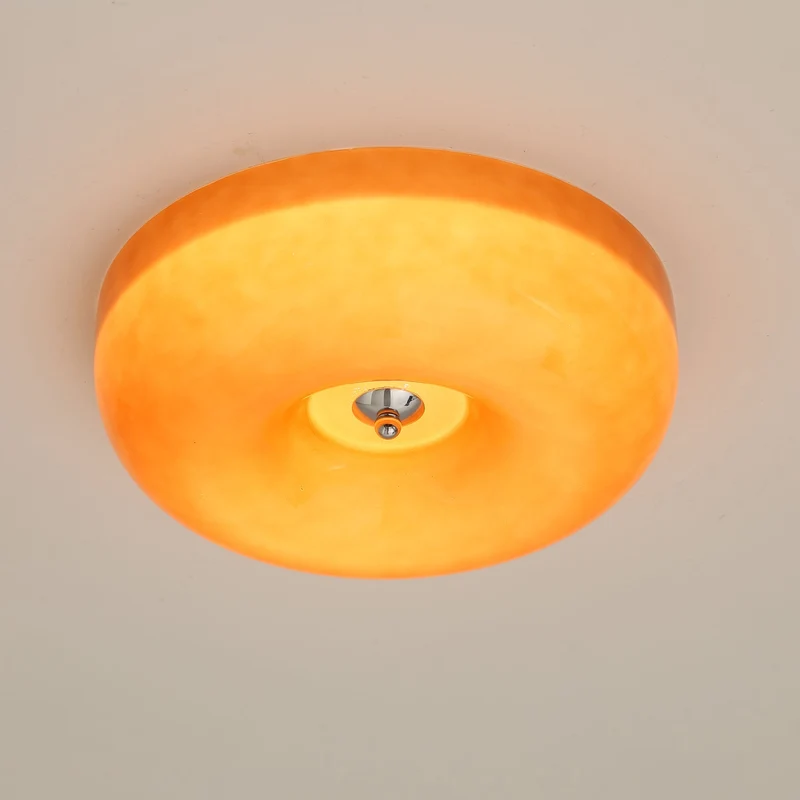 Plafondlamp Glas LED Metaal Wit Woonkamer Slaapkamer Hal Ronde Glazen Plafonnière Moderne Ceiling Light | Sansoti