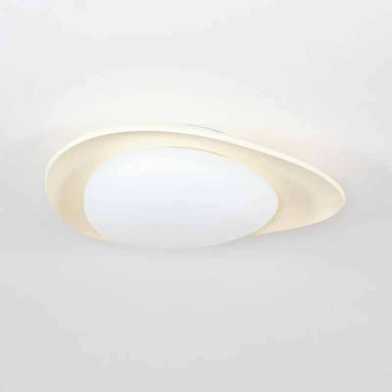 LED Plafondlamp Bladvorm Resin Groen Woonkamer Slaapkamer Eetkamer Organische Plafondlamp Scandinavisch Interieur | Sansoti