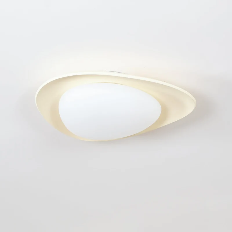 LED Plafondlamp Bladvorm Resin Groen Woonkamer Slaapkamer Eetkamer Organische Plafondlamp Scandinavisch Interieur | Sansoti