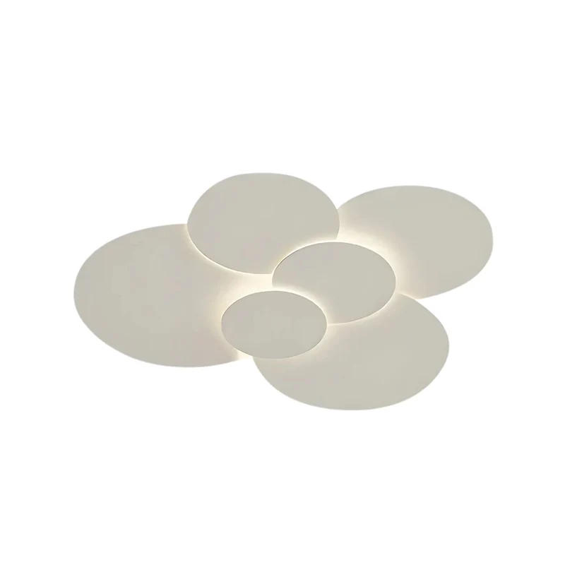 LED plafondlamp verstelbare schijven wit dimbaar woonkamer badkamer moderne designlamp plafondverlichting met afstandsbediening | Sansoti