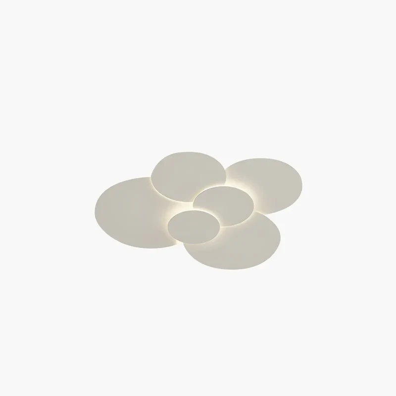 LED plafondlamp verstelbare schijven wit dimbaar woonkamer badkamer moderne designlamp plafondverlichting met afstandsbediening | Sansoti