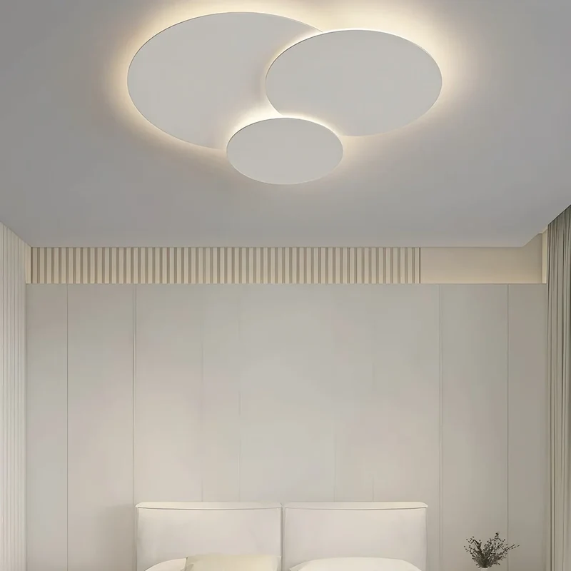 LED plafondlamp verstelbare schijven wit dimbaar woonkamer badkamer moderne designlamp plafondverlichting met afstandsbediening | Sansoti