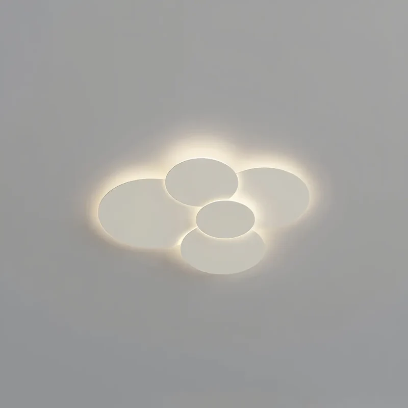 LED plafondlamp verstelbare schijven wit dimbaar woonkamer badkamer moderne designlamp plafondverlichting met afstandsbediening | Sansoti