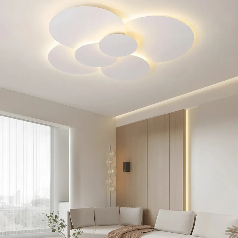 LED plafondlamp verstelbare schijven wit dimbaar woonkamer badkamer moderne designlamp plafondverlichting met afstandsbediening | Sansoti