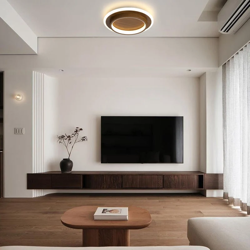 LED plafondlamp rond 10W 20W zwart wit slaapkamer hal woonkamer moderne plafondverlichting lage plafondlamp | Sansoti