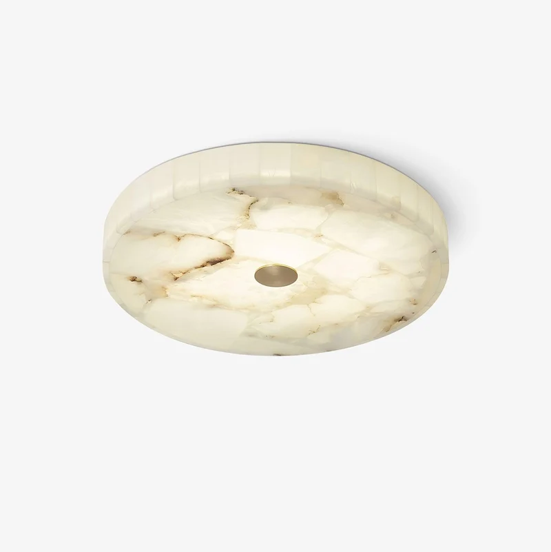 Plafondlamp Albast LED 5 cm Wit Goud Woonkamer Hal Moderne Designlamp Binnen | Sansoti