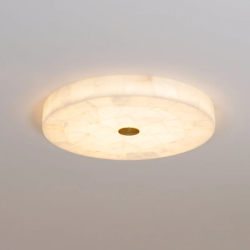Plafondlamp Albast LED 5 cm Wit Goud Woonkamer Hal Moderne Designlamp Binnen | Sansoti