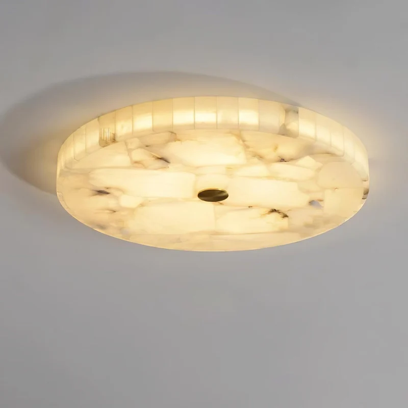 Plafondlamp Albast LED 5 cm Wit Goud Woonkamer Hal Moderne Designlamp Binnen | Sansoti
