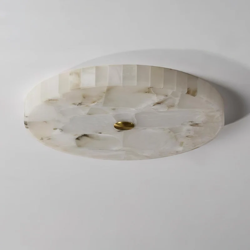Plafondlamp Albast LED 5 cm Wit Goud Woonkamer Hal Moderne Designlamp Binnen | Sansoti