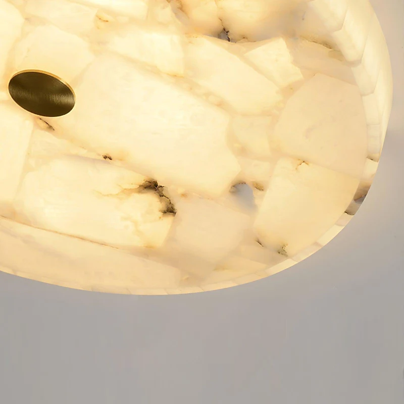 Plafondlamp Albast LED 5 cm Wit Goud Woonkamer Hal Moderne Designlamp Binnen | Sansoti