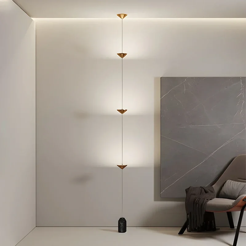 Vloer Tot Plafond Lamp 4 Lichtpunten LED 2,5-3,2 m Woonkamer Slaapkamer Werkkamer Minimalistische Staande Lamp Sfeerverlichting | Sansoti