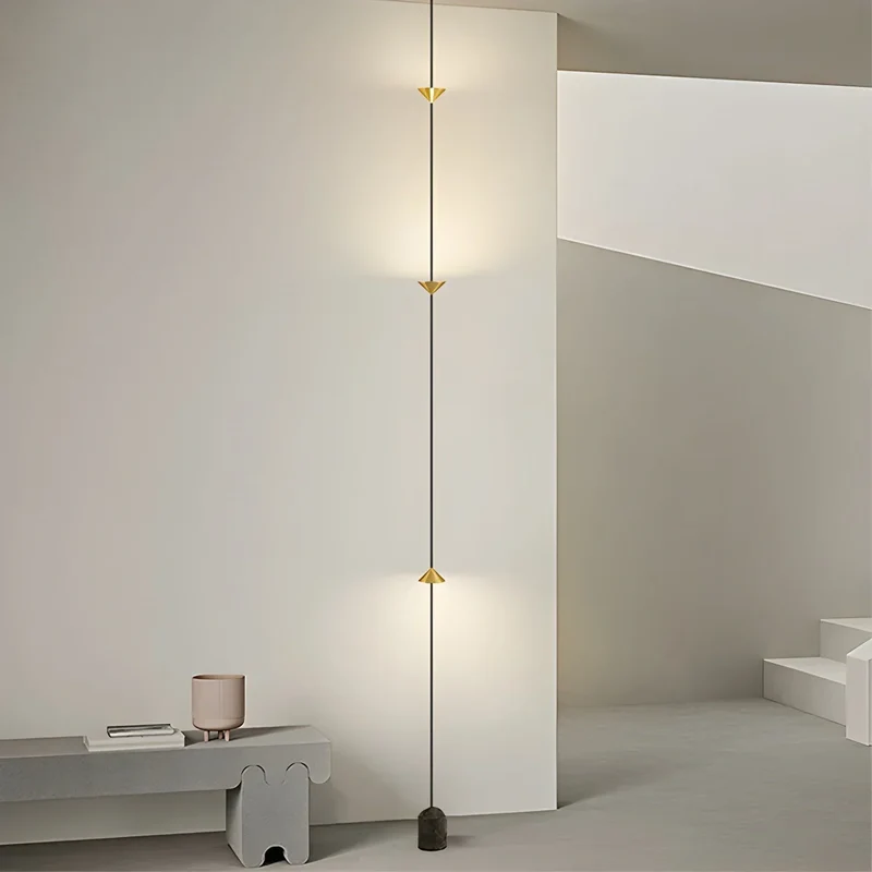 Vloer Tot Plafond Lamp 4 Lichtpunten LED 2,5-3,2 m Woonkamer Slaapkamer Werkkamer Minimalistische Staande Lamp Sfeerverlichting | Sansoti