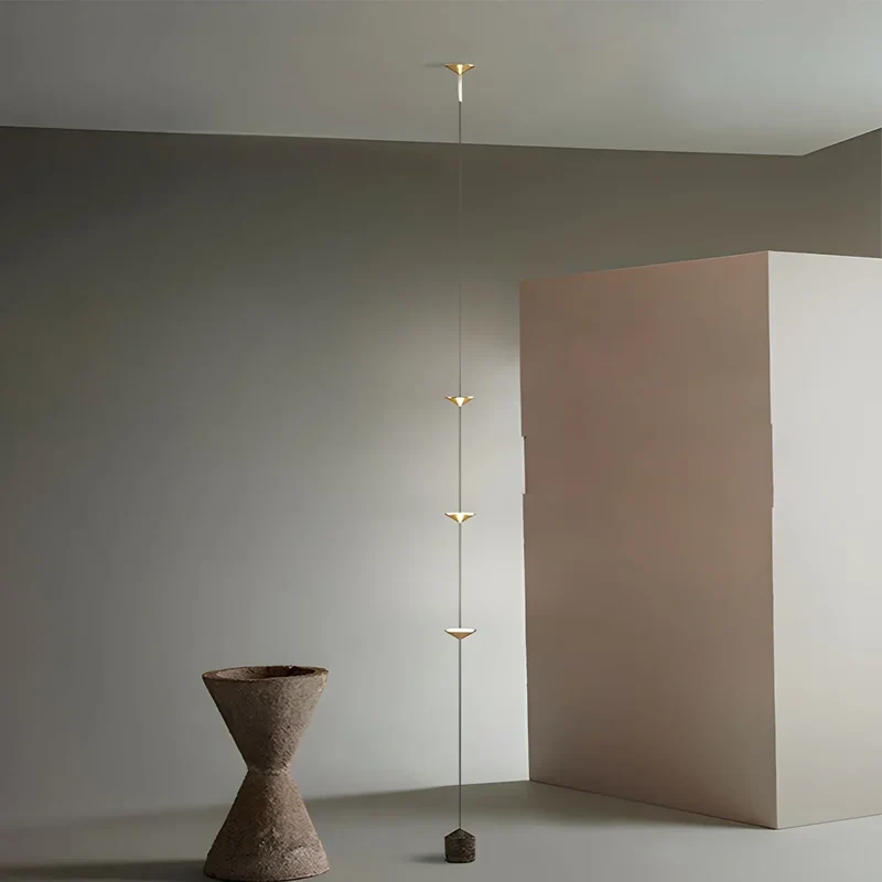 Vloer Tot Plafond Lamp 4 Lichtpunten LED 2,5-3,2 m Woonkamer Slaapkamer Werkkamer Minimalistische Staande Lamp Sfeerverlichting | Sansoti